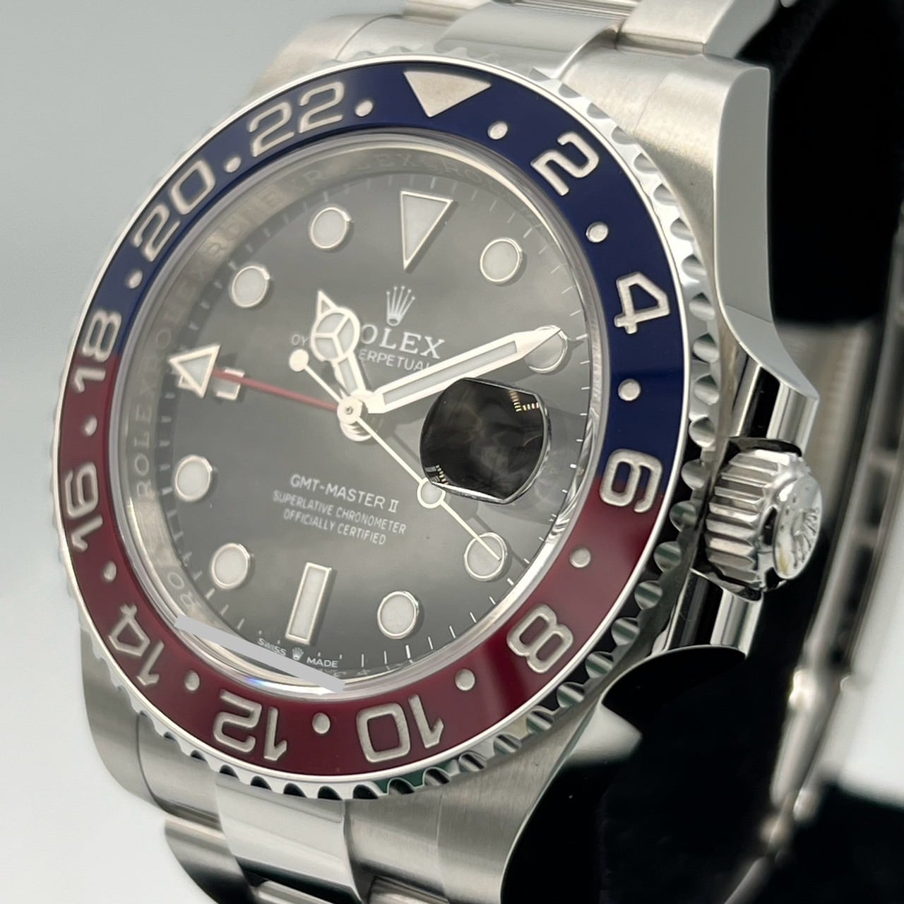롤렉스 GMT 마스터 II 126710Blro 굴 팔찌 검은 40mm