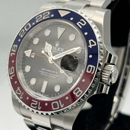 롤렉스 GMT 마스터 II 126710Blro 굴 팔찌 검은 40mm