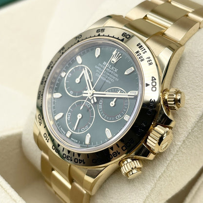 希少なデイトナ生産終了モデル！ロレックス デイトナ 116508 グリーン オイスターブレスレット 40mm