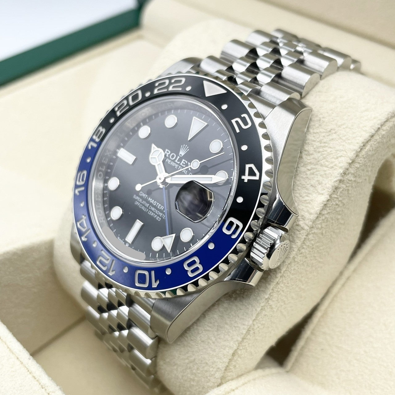 [전체 보호 스티커 포함! ! Rolex GMT Master II 126710BLNR Jubilee Bracelet Black Batman 40mm