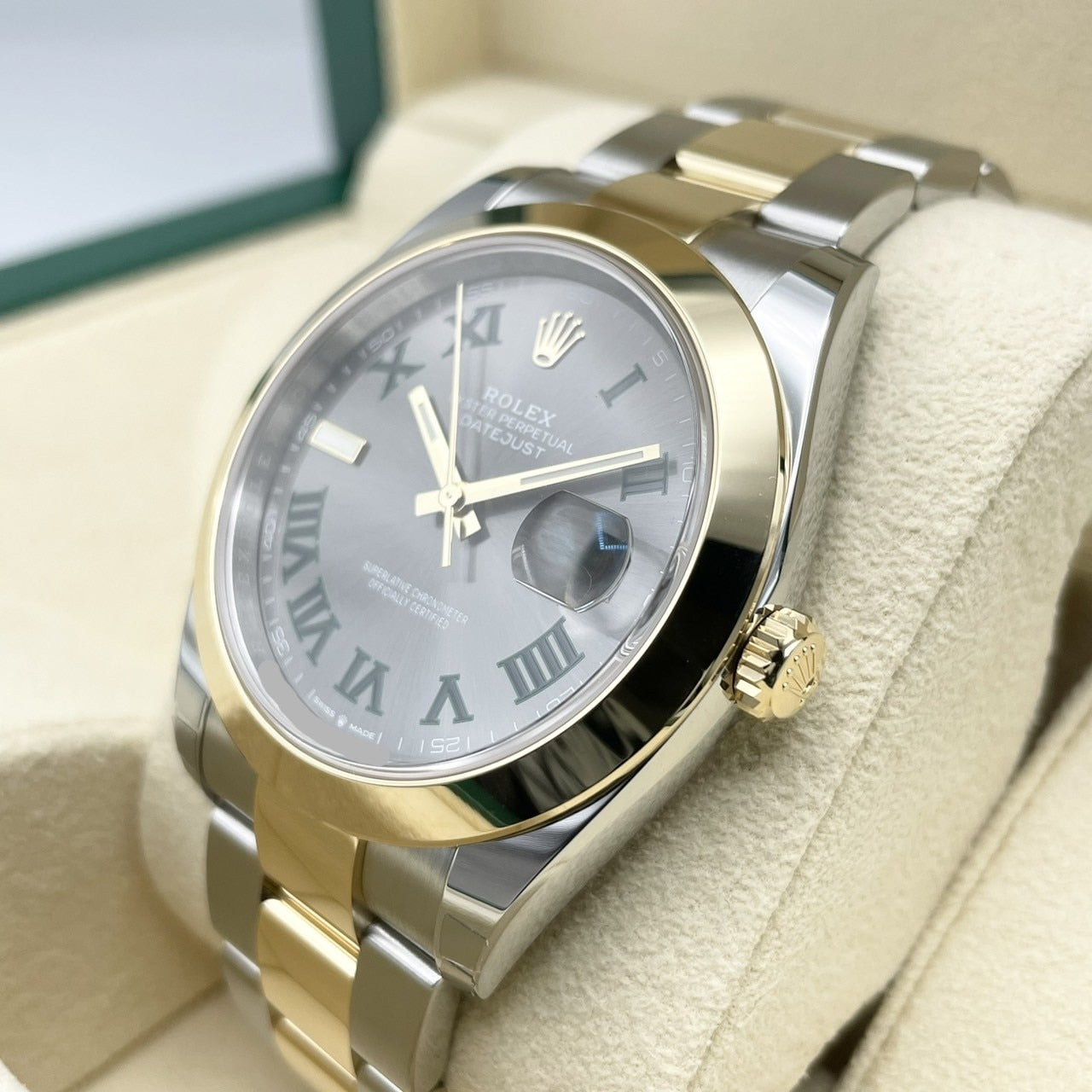 プレオウンド ロレックス デイトジャスト 126303 スレート オイスターブレス 41mm