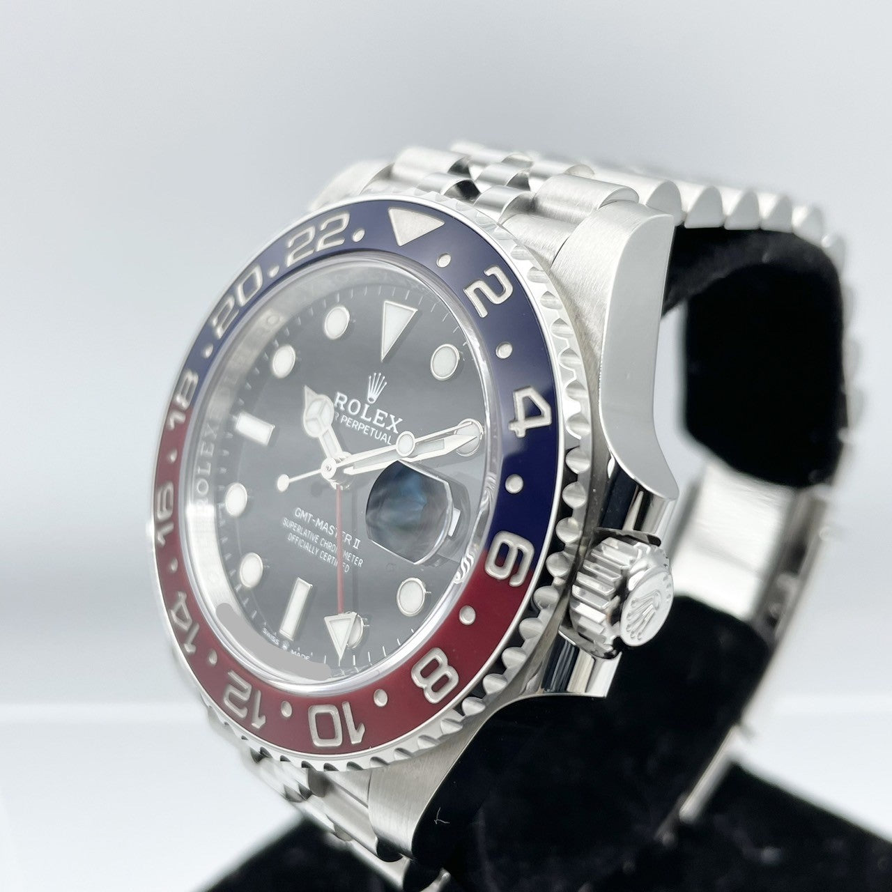 사전 소유 롤렉스 GMT 마스터 II 126710Blro Jubilee 팔찌 검은 40mm