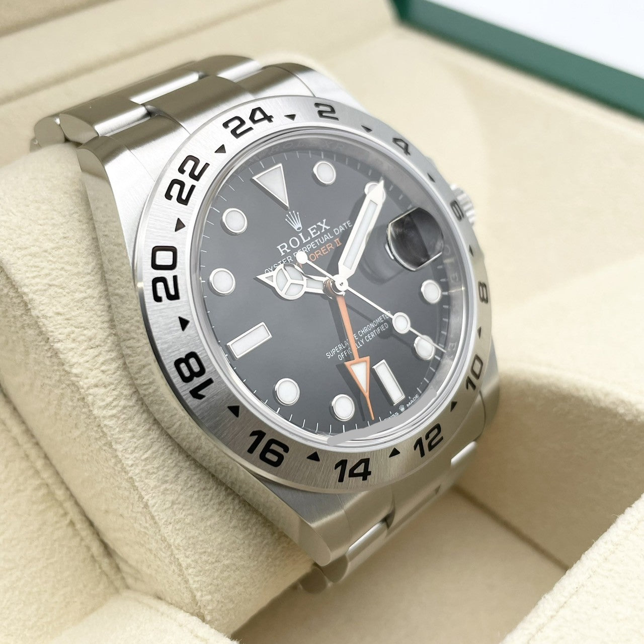 Pre-Owned Rolex Explorer II 226570 Oyster Bracelet Black 42mm