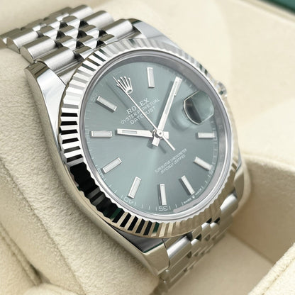 プレオウンド ロレックス デイトジャスト 126334 ミントグリーン ジュビリーブレス 41mm