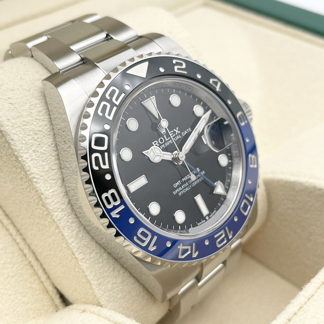 롤렉스 GMT 마스터 II 126710BLNR 굴 팔찌 검은 배트맨 40mm