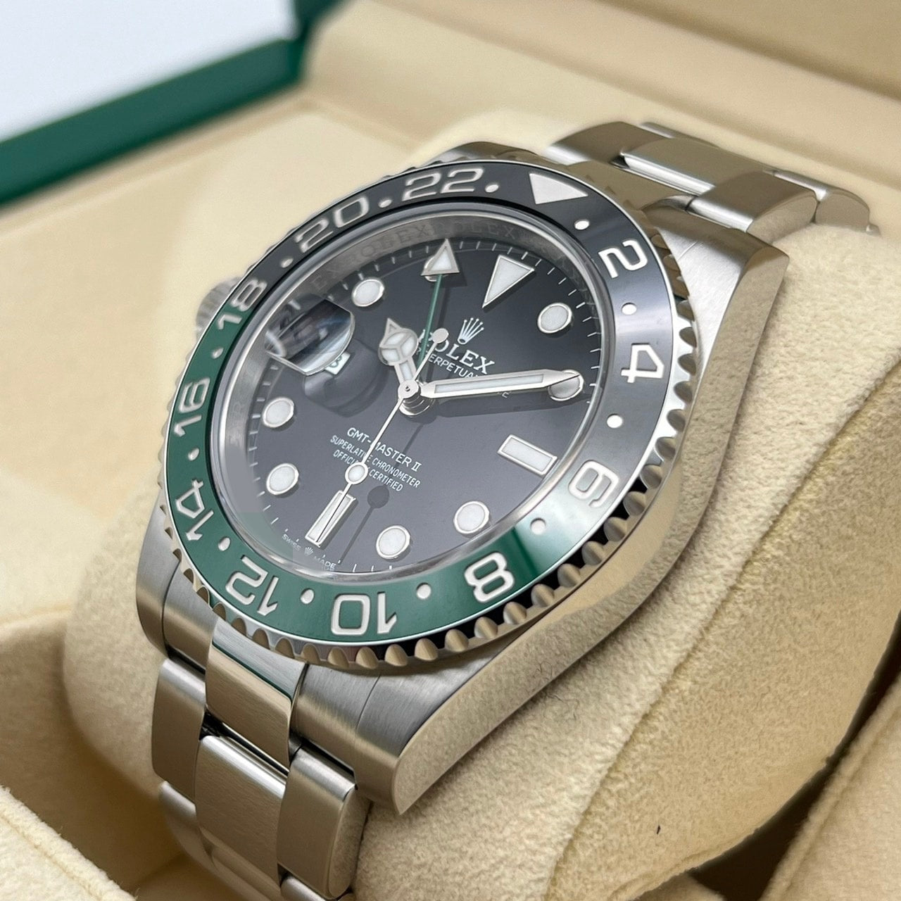롤렉스 GMT 마스터 II 126720VTNR 굴 팔찌 40mm