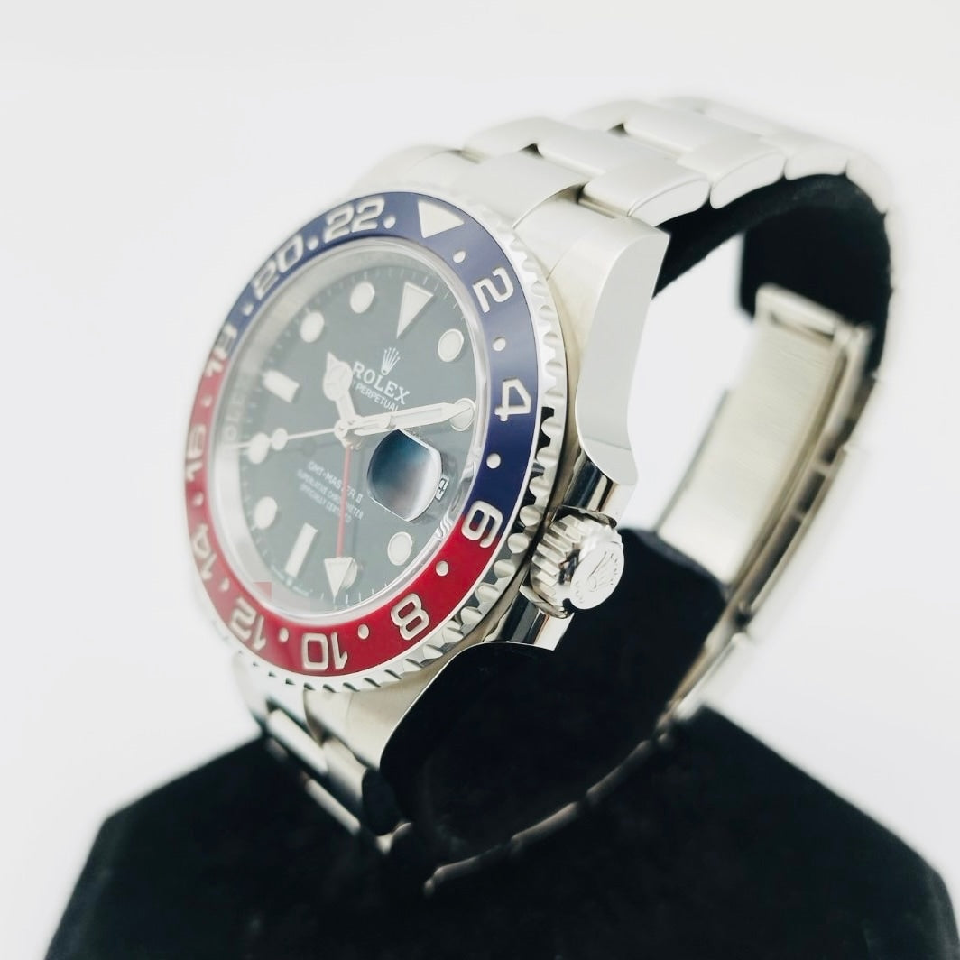 롤렉스 GMT 마스터 II 126710Blro 굴 팔찌 검은 펩시 40mm