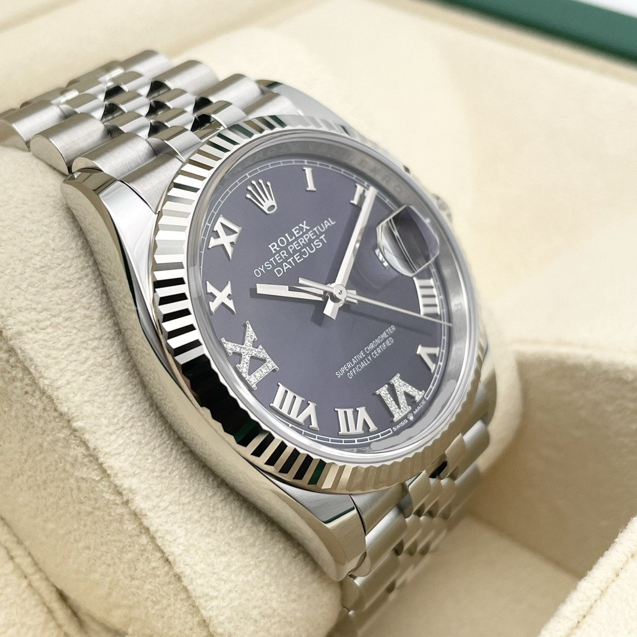 プレオウンド ロレックス デイトジャスト 126234 オーベルジーヌ　ジュビリーブレス 36mm