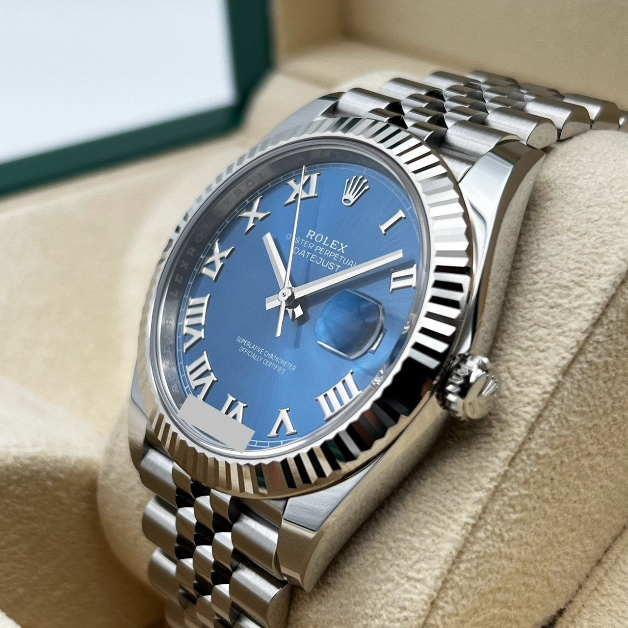プレオウンド ロレックス デイトジャスト 126334 アズーロブルー ジュビリーブレス 41mm