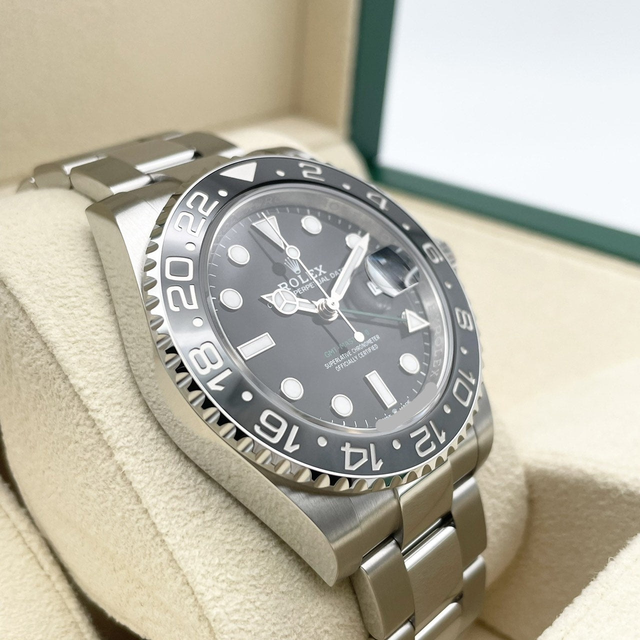 [2024 년의 새로운 릴리스! ! Rolex GMT 마스터 II 126710GRNR 검은 굴 팔찌 40mm