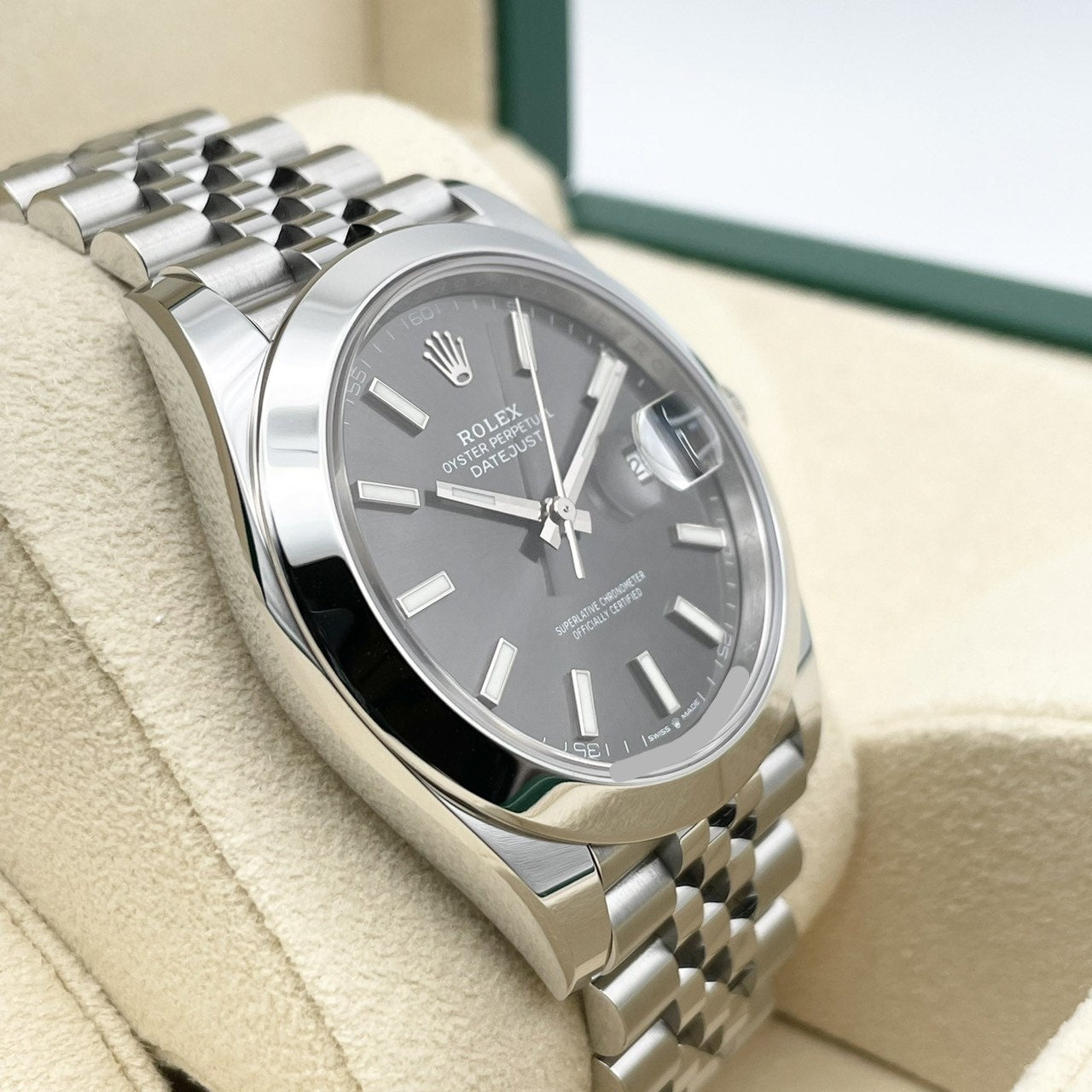 プレオウンド ロレックス デイトジャスト 126300 ジュビリーブレスレット スレート 41mm
