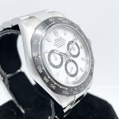 사전 소유 롤렉스 데이토나 116500LN 흰색 굴 팔찌 40mm