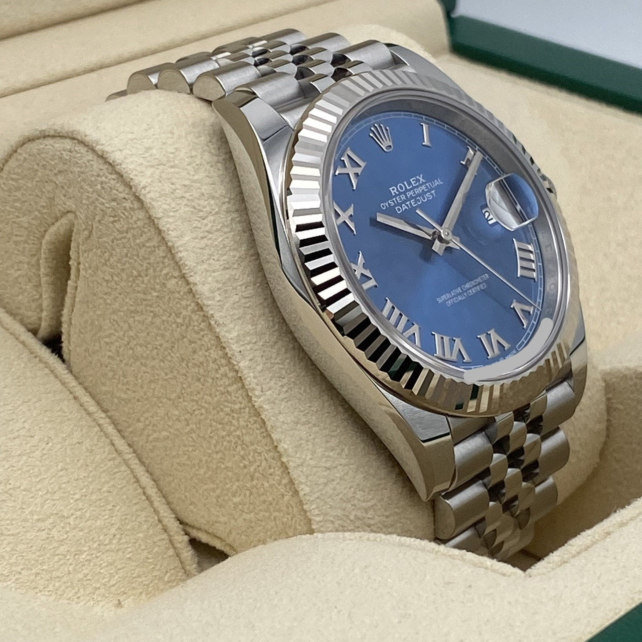 プレオウンド ロレックス デイトジャスト 126334 アズーロブルー ジュビリーブレス 41mm