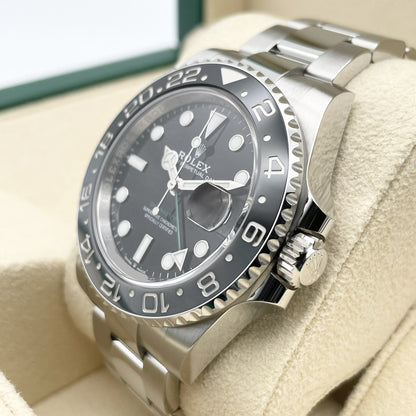 [2024 년의 새로운 릴리스! ! Rolex GMT 마스터 II 126710GRNR 검은 굴 팔찌 40mm