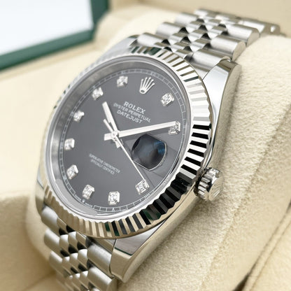 ロレックス デイトジャスト 126334G ブラック ジュビリーブレス 41mm