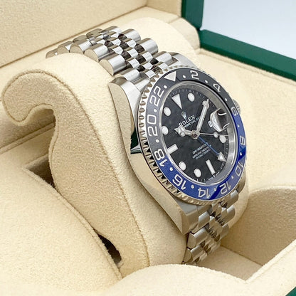 롤렉스 GMT 마스터 II 126710BLNR Jubilee 팔찌 검은 배트맨 40mm