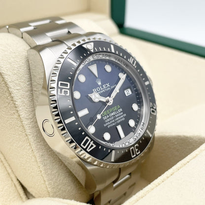 사전 소유 롤렉스 바다 거주자 심해 136660 D 블루 굴 팔찌 44mm