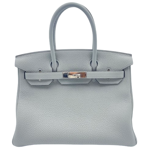 Hermes Birkin 30 Grimoett Togo Silver Metal Fittings w 새로워