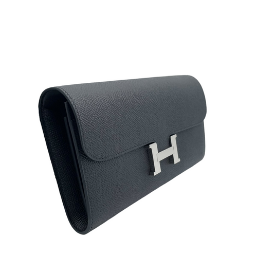 Hermes Constance Tugo Noir Vaux Epson Silver Fittings w 새겨 져
