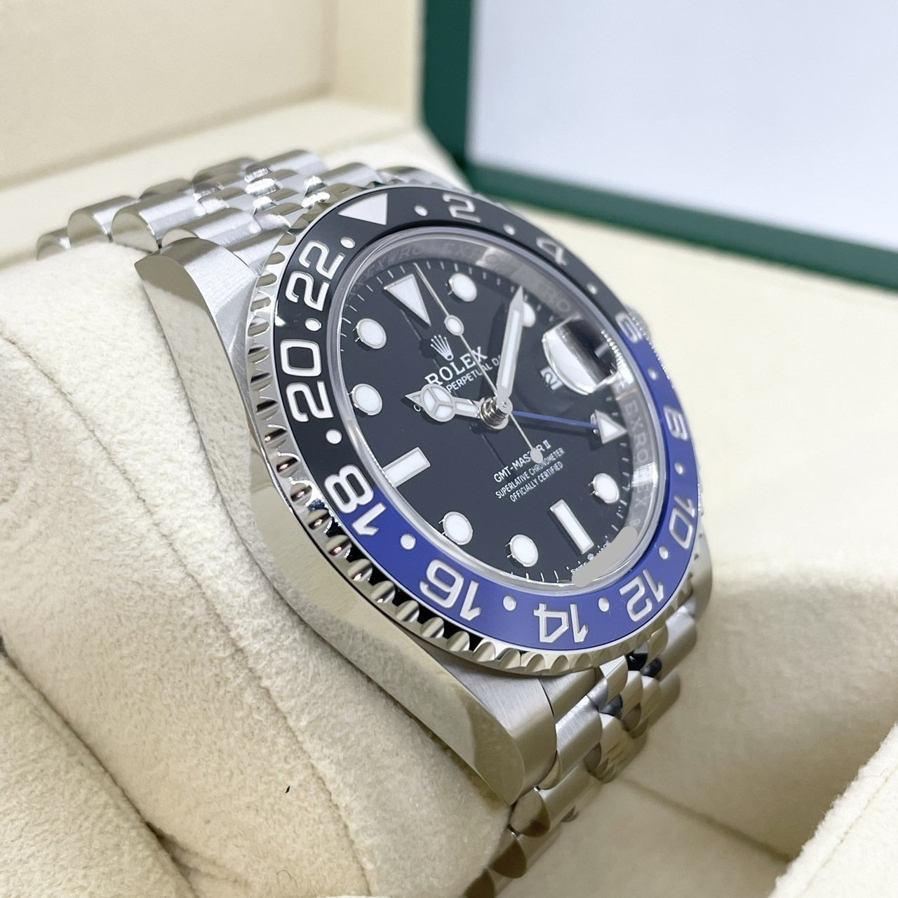 롤렉스 GMT 마스터 II 126710BLNR Jubilee 팔찌 검은 배트맨 40mm
