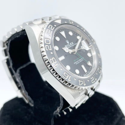 롤렉스 GMT 마스터 II 126710GRNR 블랙 스테인리스 스틸 40mm