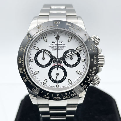 사전 소유 롤렉스 데이토나 116500LN 굴 팔찌 흰색 40mm