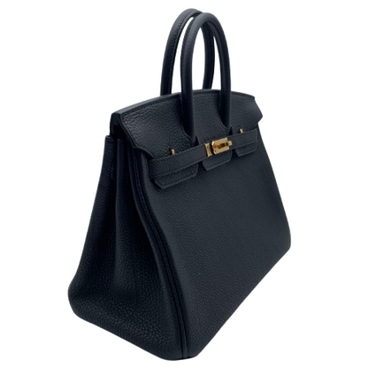Hermes Birkin 25 Noir Togo Gold Hardware u는 새겨 져 있습니다