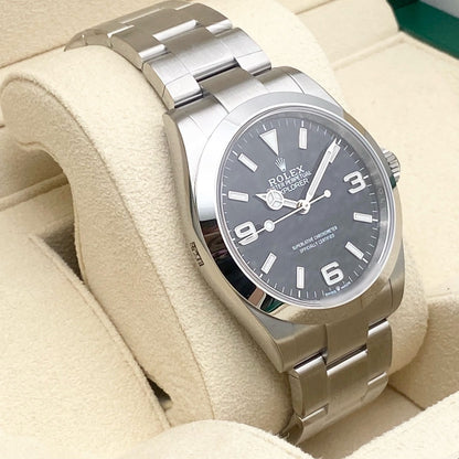 [보호 스티커 포함! ; 롤렉스 탐색기 224270 블랙 40mm