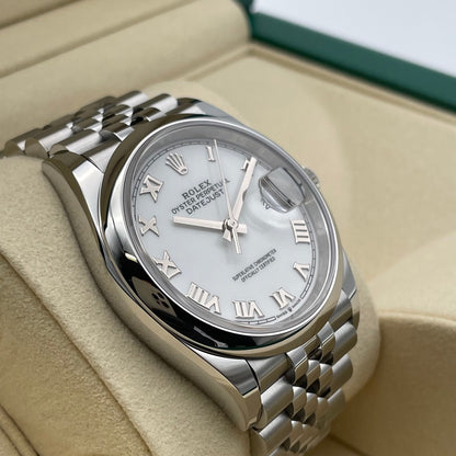 Pre-Owned Rolex Datejust 126200 White Stainless Steel Jubilee Bracelet 36mm