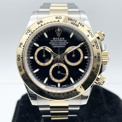 劳力士 Daytona 126503 黑色不锈钢 + 金蚝式手链 40 毫米
