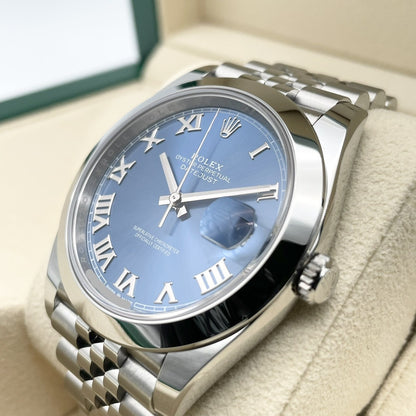 プレオウンド ロレックス デイトジャスト 126300 アズーロブルー ローマン ジュビリーブレス 41ｍｍ