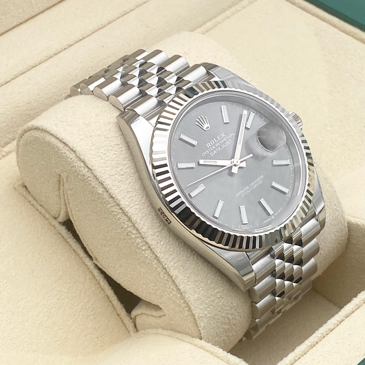 [帶有保護印章]勞力士datejust 126334 Slate jubilee手鐲41mm