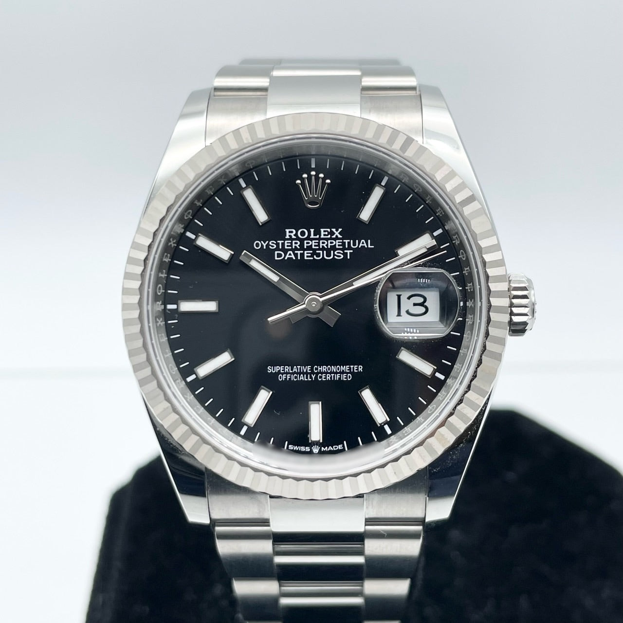 プレオウンド ロレックス デイトジャスト 126234 ブラック オイスターブレス 36mm
