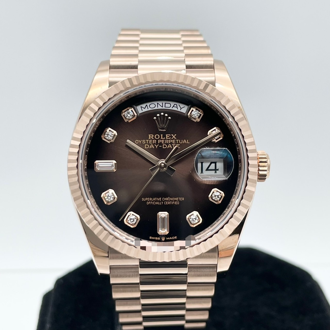 プレオウンド ロレックス デイデイト 128235 ブラウンオンブレ エバーローズゴールド 36mm