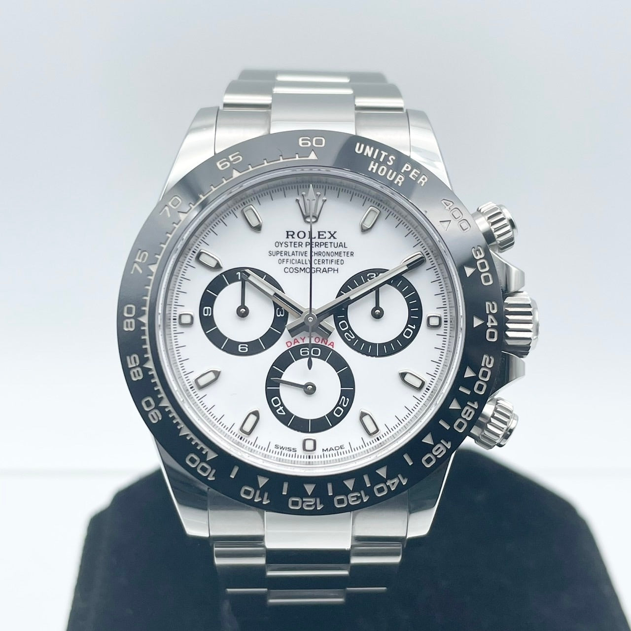 [包括新費用！ ]！ 】勞力士Daytona 116500LN白色不銹鋼牡蠣手鍊40mm