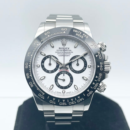 [包括新費用！ ]！ 】勞力士Daytona 116500LN白色不銹鋼牡蠣手鍊40mm