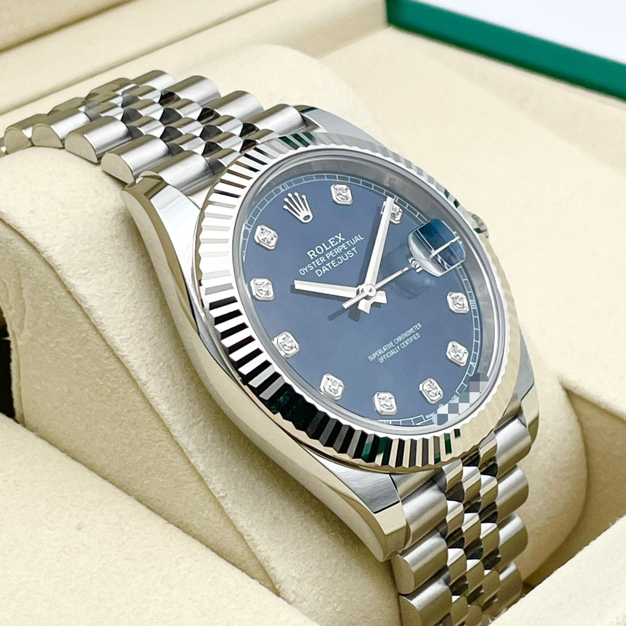 [New box included!] ! 】Rolex Datejust 126334 Blue 10P Diamond Jubilee Bracelet 41mm
