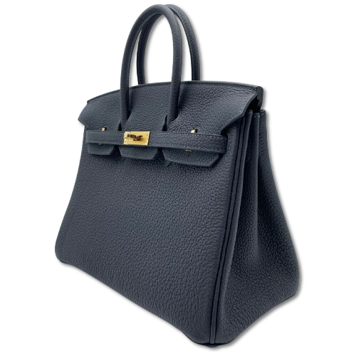 Hermes Birkin 25 Cavan Togo Gold 하드웨어 W는 새겨 져 있습니다