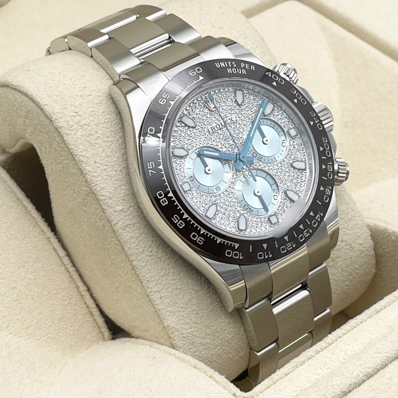 プレオウンド ロレックス デイトナ 116506 アイスブルー パヴェダイヤ プラチナ 40mm
