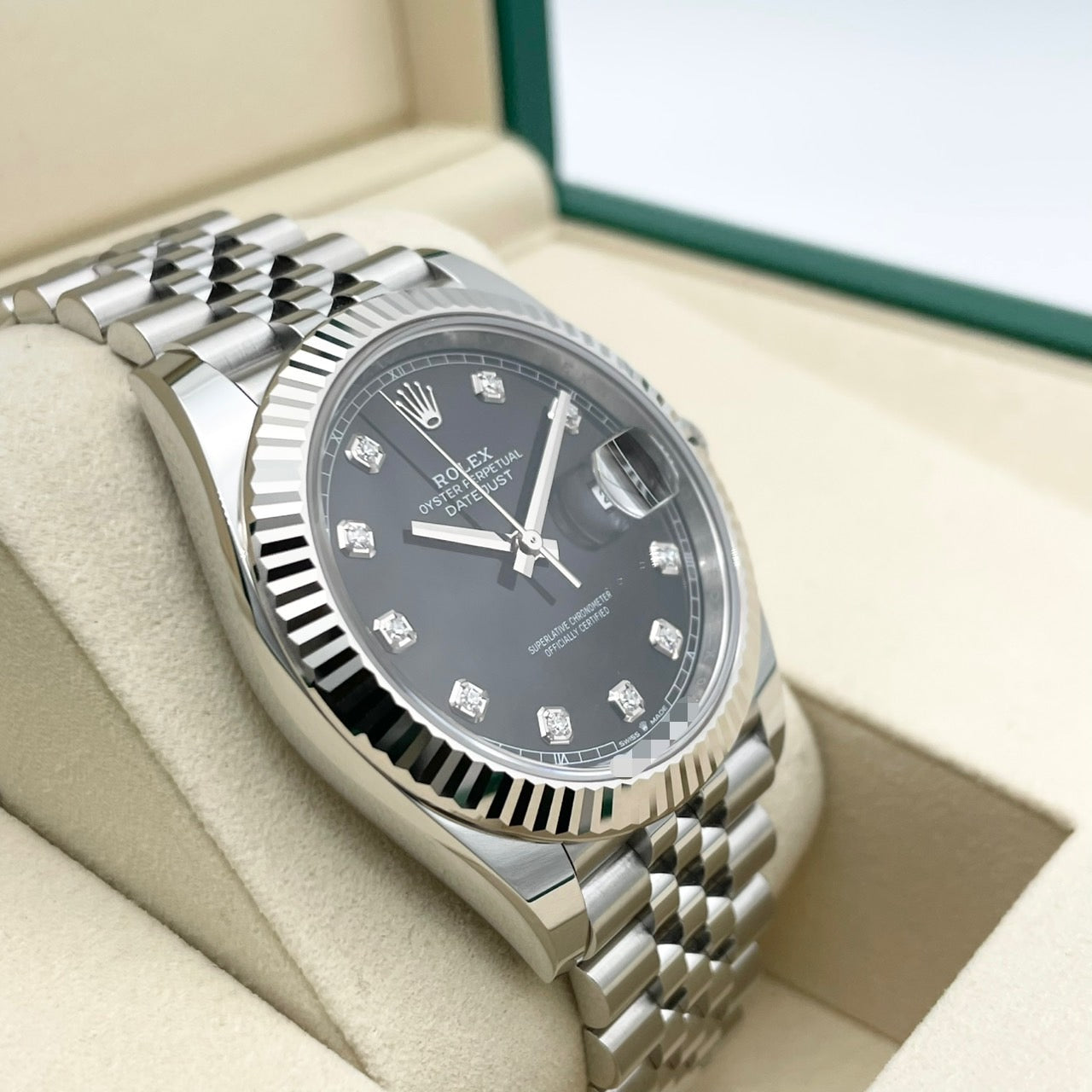 プレオウンド ロレックス デイトジャスト 126334G ブラック ジュビリーブレスレット 41mm