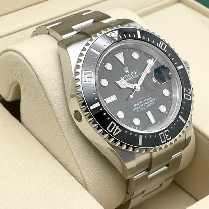 사전 소유의 롤렉스 바다 거주자 126600 블랙 굴 팔찌 43mm