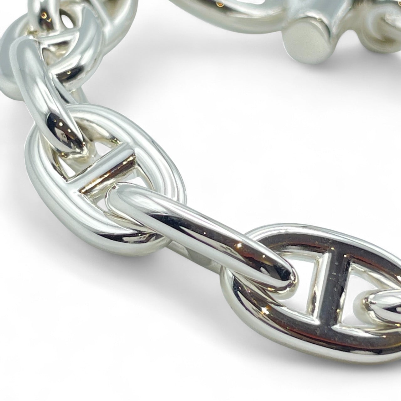 プレオウンドエルメス シェーヌ・ダンクル ブレスレット MM シルバー925 14コマ