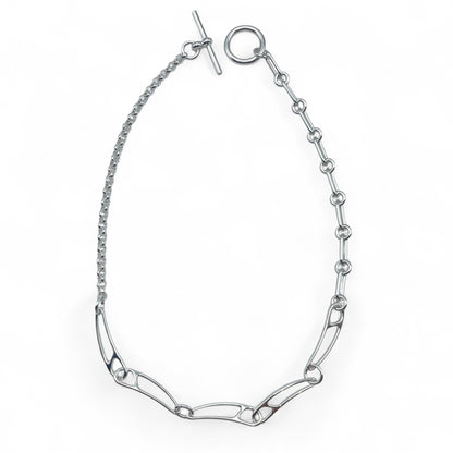 プレオウンドエルメス シェーヌ・ダンクル パンクネックレス 42�p シルバー925