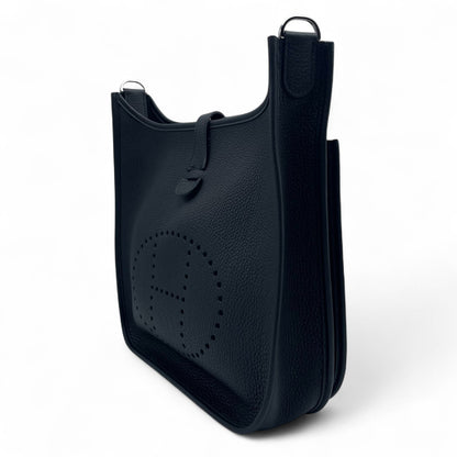 중고 에르메스 에블린 PM 느와르 토리옹 클레망스 실버 하드웨어 Z 인그레이빙