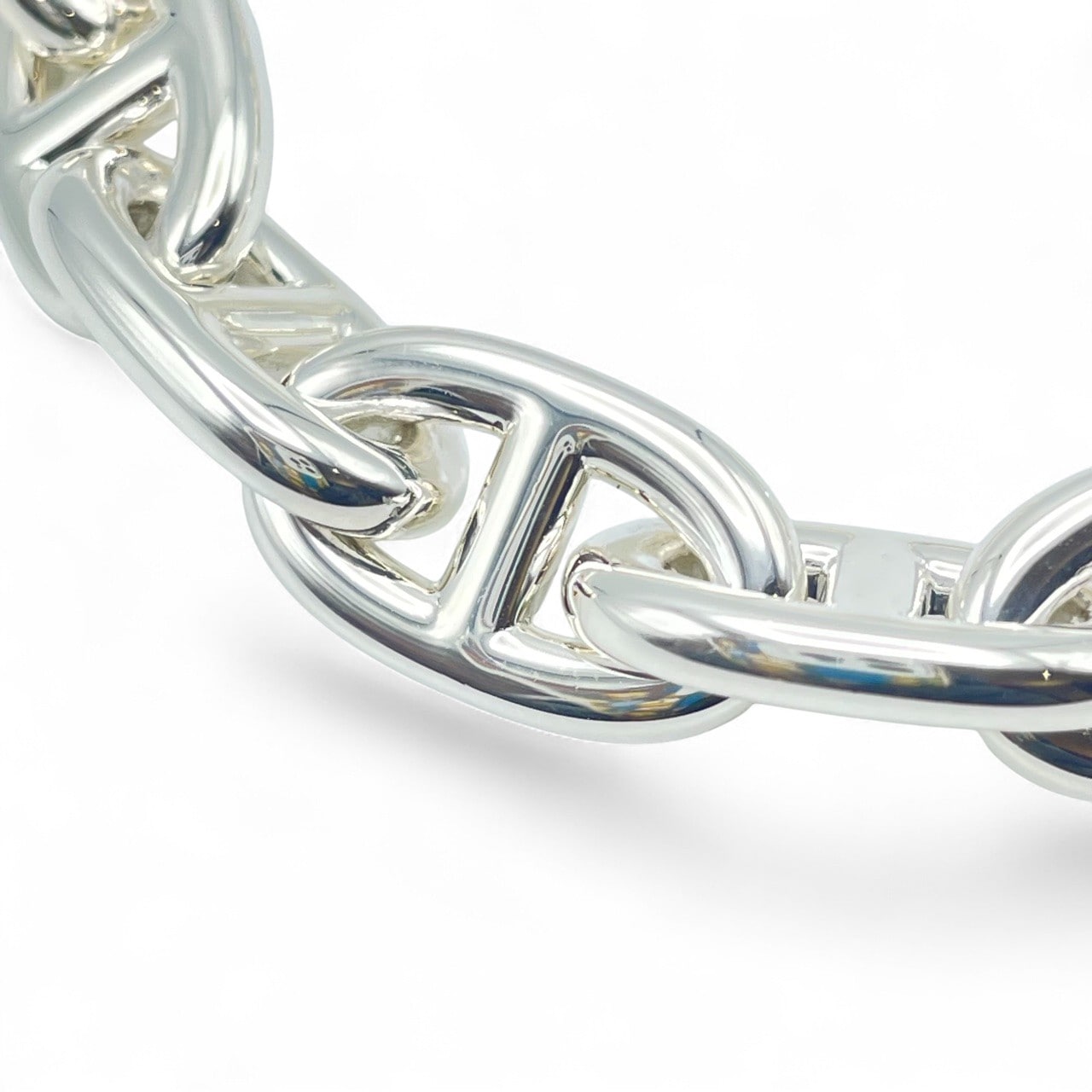 プレオウンドエルメス シェーヌ・ダンクル ブレスレット MM シルバー925 14コマ