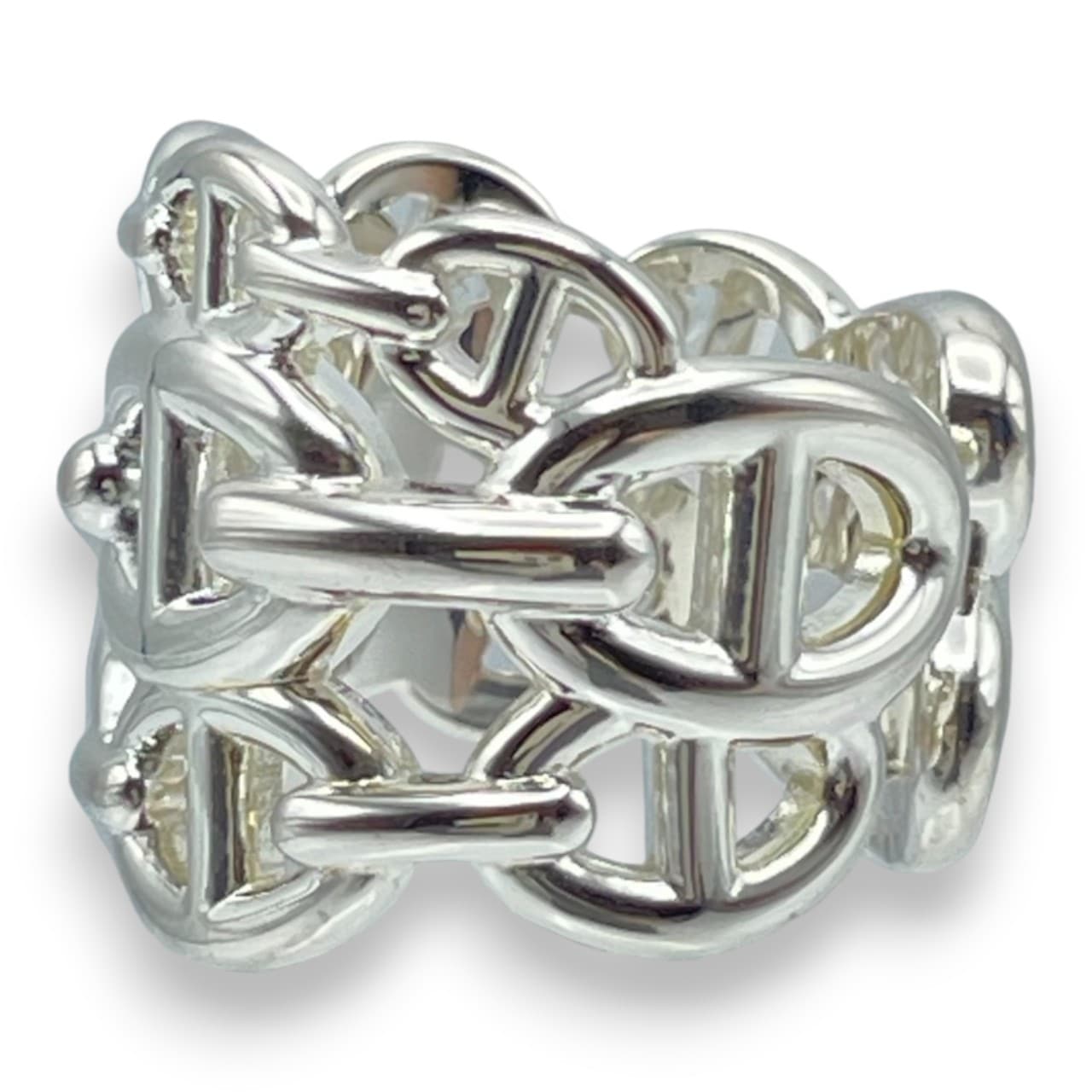 プレオウンドエルメス シェーヌ・ダンクル アンシェネ リング GM 52 シルバー925 12号