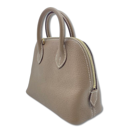 중고 에르메스 볼리드 1923 미니 에투프 쉐브르 실버 하드웨어 W 스탬프