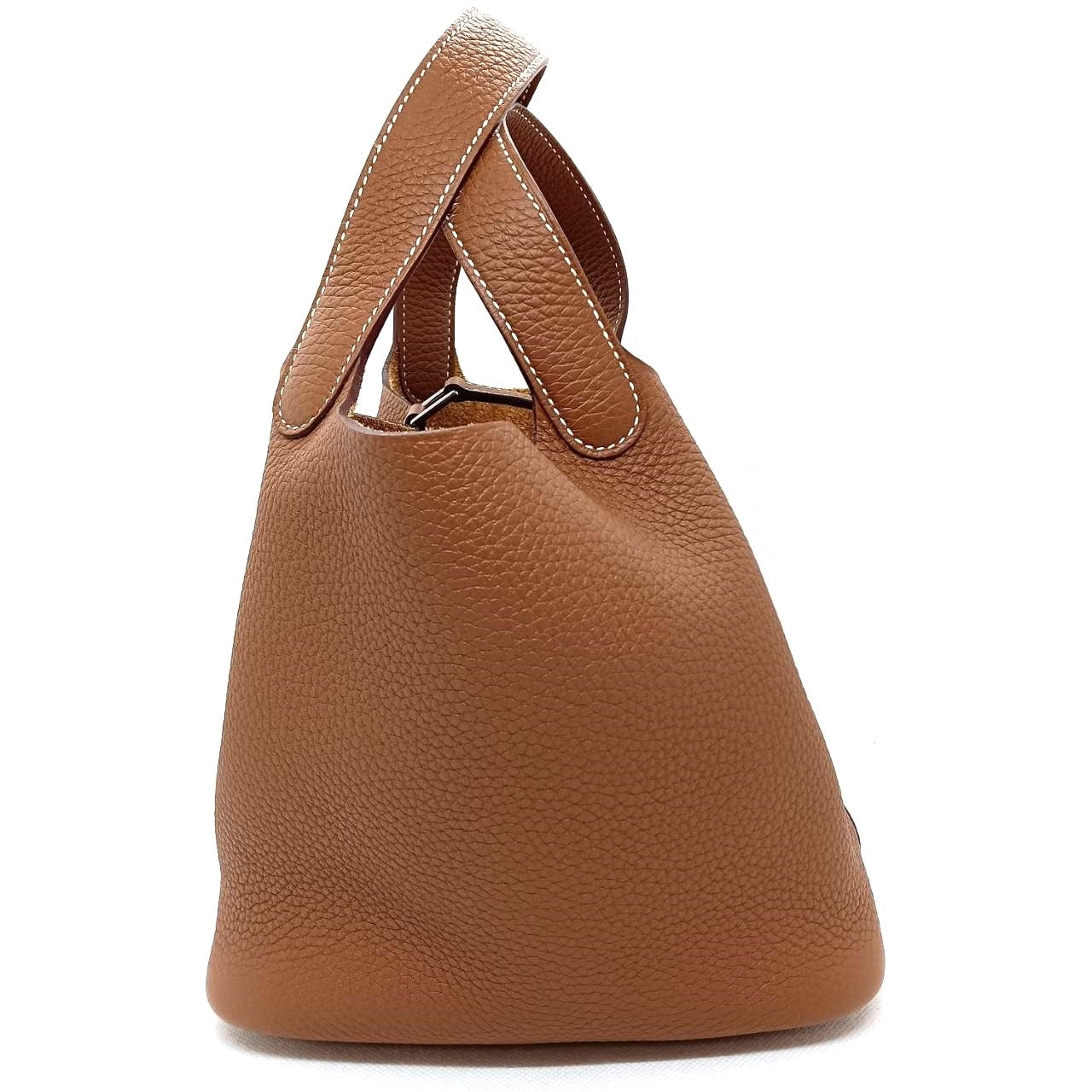 Pre-Owned Hermes Picotin Rock PM Gold Torillon Clemence B engraved