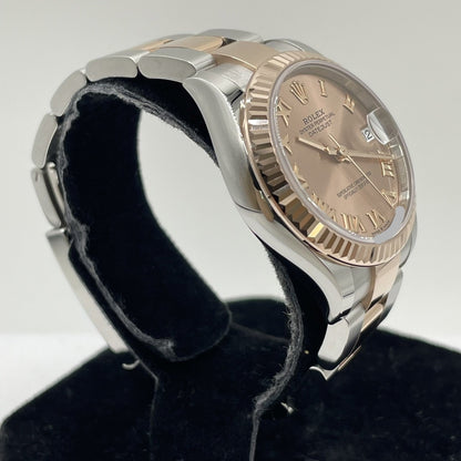 사전 소유의 롤렉스 데이트 조정 278271 Rose Roman Oyster 팔찌 31mm