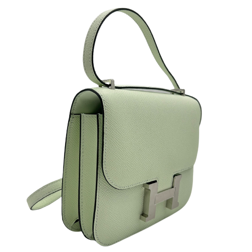Hermes Constance 3 Mini 18 거울 베일 피즈 Vaud Epson Silver 피팅 u 조각.